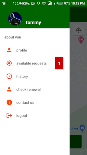 Android application odagasRetailer screenshort