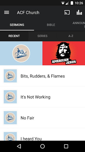 Android application Alliance Christian Fellowship screenshort