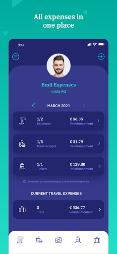 vyble® My Expenses Screen 2