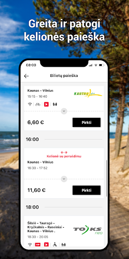 Autobusų bilietai Screen 2