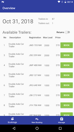 Trailer Hire DS Screen 3