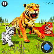 Wild Tiger Family survival Simulator Game