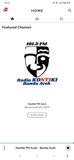 Android application Kontiki FM screenshort