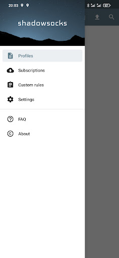 Android application Shadowsocks client screenshort