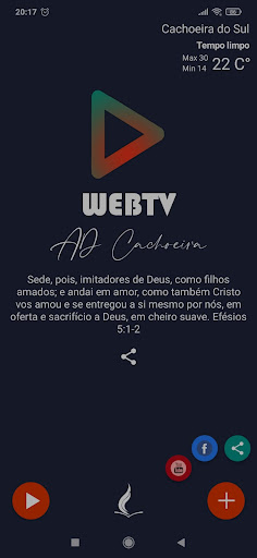 Android application WEBTV AD Cachoeira screenshort