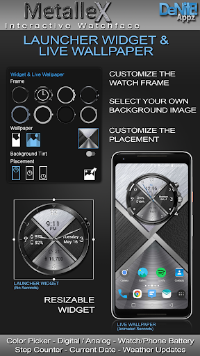 MetalleX HD Watch Face Screen 2