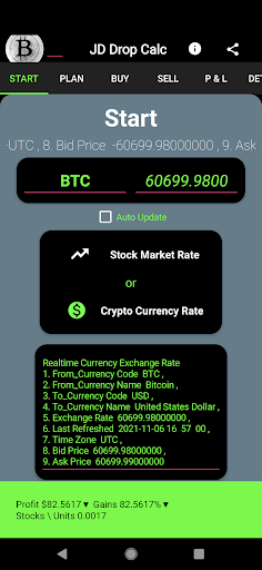 Android application JD's Drop Buy Calc screenshort
