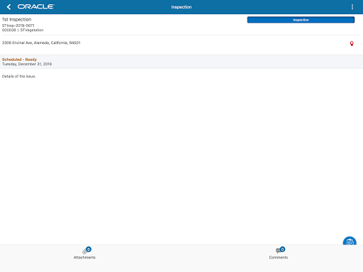 Screenshot of Oracle Municipal Code Officer