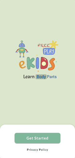 Android application eKids Body Parts screenshort