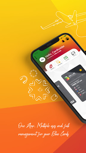 Android application Blue Cardholder screenshort