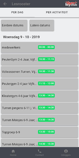 Mygymclub: Turnen,Gym,Freerun Screen 2