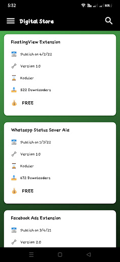 Android application UB Digital Store screenshort