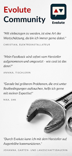 Evolute - Feedback community Screen 3