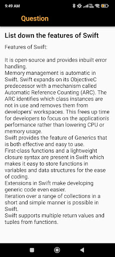 Swift Interview Question Screen 3