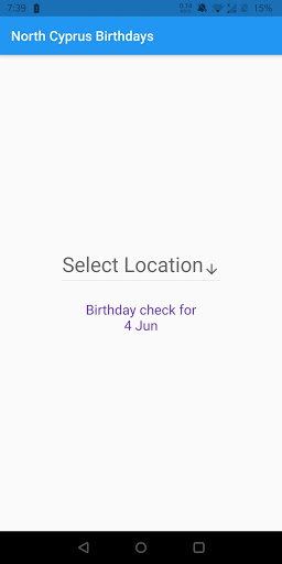 Android application North Cyprus Birthday Checker screenshort