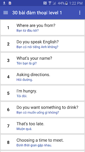 Tiếng Anh Giao Tiếp Căn Bản Screen 2