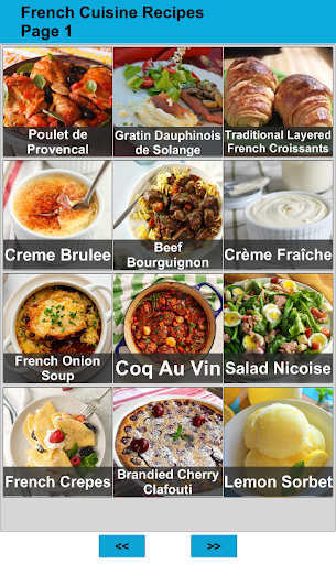 Android application 120 French Cuisine Recipes screenshort