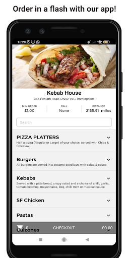 Android application Kebab House screenshort