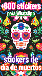 Screenshot 1 Stickers de Día de muertos android