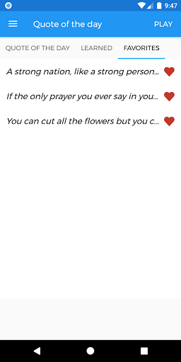 Quote of the day Screen 3