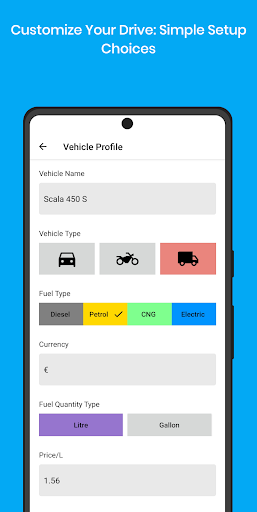 Motomigo - Vehicle Management Screen 3