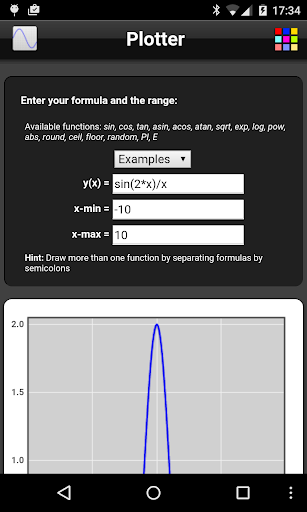 Android application Plotter Lite screenshort