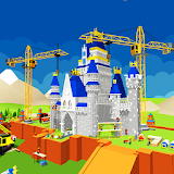 Castle Construction Building Game Crane and Loader icon