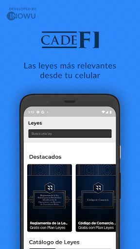 CADEFI Screen 3