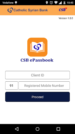 Android application CSB ePassbook screenshort