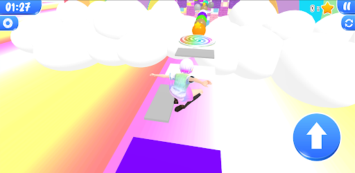 Rainbow block obby anime girl