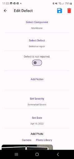 Android application Veritas Maintain screenshort