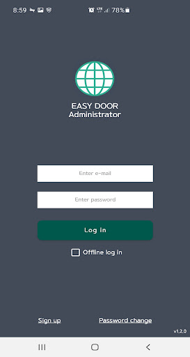 Android application EASY DOOR (Admin) screenshort