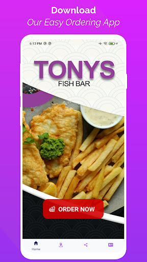 Android application Tony's Fish Bar Glasgow screenshort