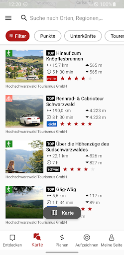 Hochschwarzwald Touren Screen 2