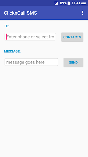 Android application ClicknCall web SMS screenshort