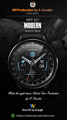 WFP 307 Modern watch faceのおすすめ画像1