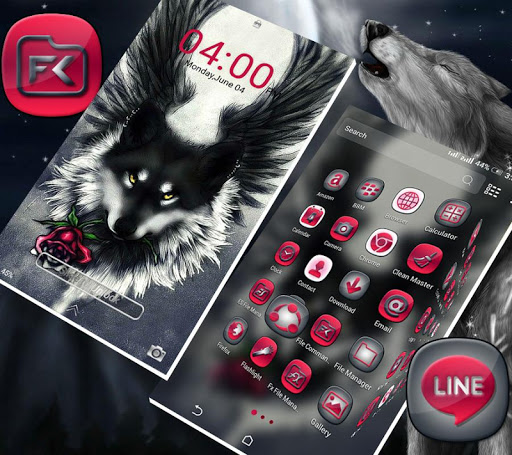 Android application Wolf Launcher Theme screenshort