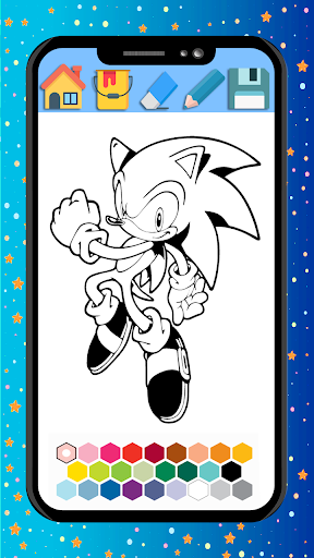 Android application soni coloring cartoon book the screenshort
