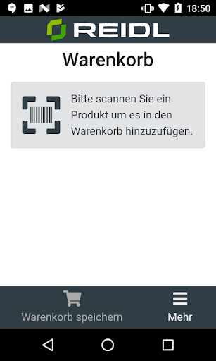 Reidl Shop App Screen 2