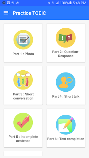 Android application TOEIC Test - TOEIC Practice screenshort