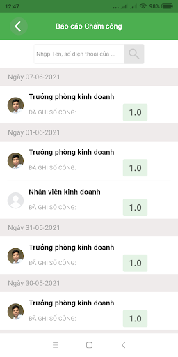 Sổ Chấm Công Screenshot 4 - AppWisp.com