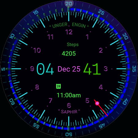 Onehand watch Saphir screenshot 4
