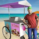 City Ice Cream Delivery Boy icon
