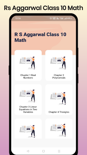 Android application Rs Aggrawal Class 10 Math screenshort
