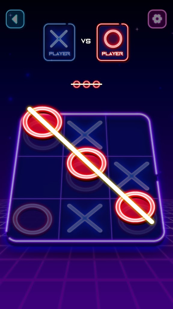 Tic Tac Toe Glow: 2 Player XO For PC