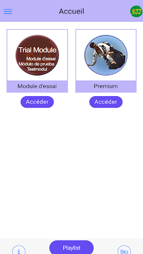 Aperçu de l'application