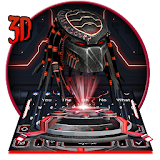 3d Predator Black Red keyboard icon