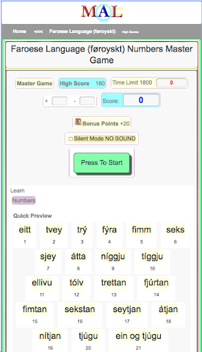 Faroese M(A)L Screen 2