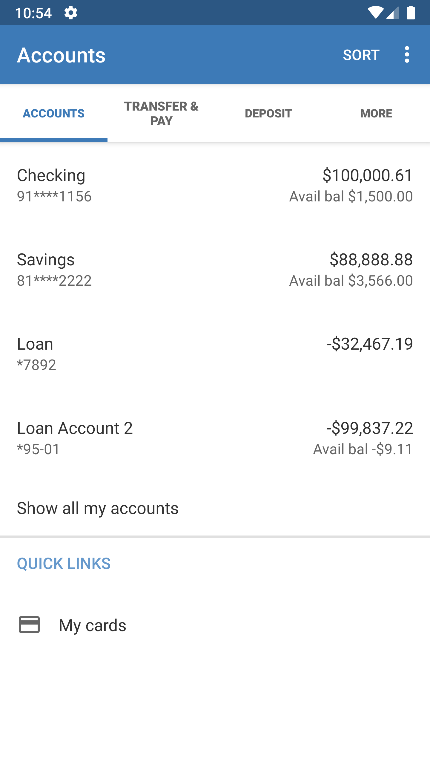 Android application Pioneer Community Bank screenshort