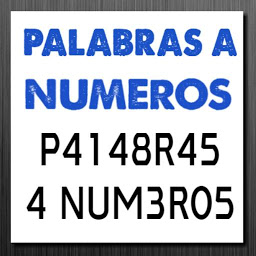 Icon image PALABRAS A NUMEROS convertidor